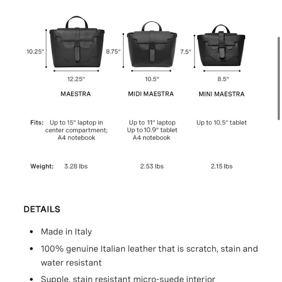 NWT Senreve Midi Maestra in Pebbled Sand Silver - Picture 6 of 8